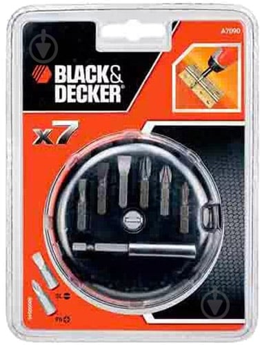 Набор бит Black+Decker 7 шт. A7090 - фото 1