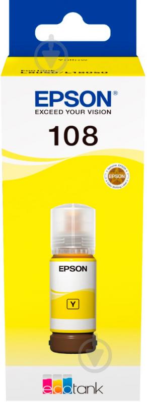 Контейнер із чорнилом Epson 108 EcoTank L8050/L18050 yellow - фото 1