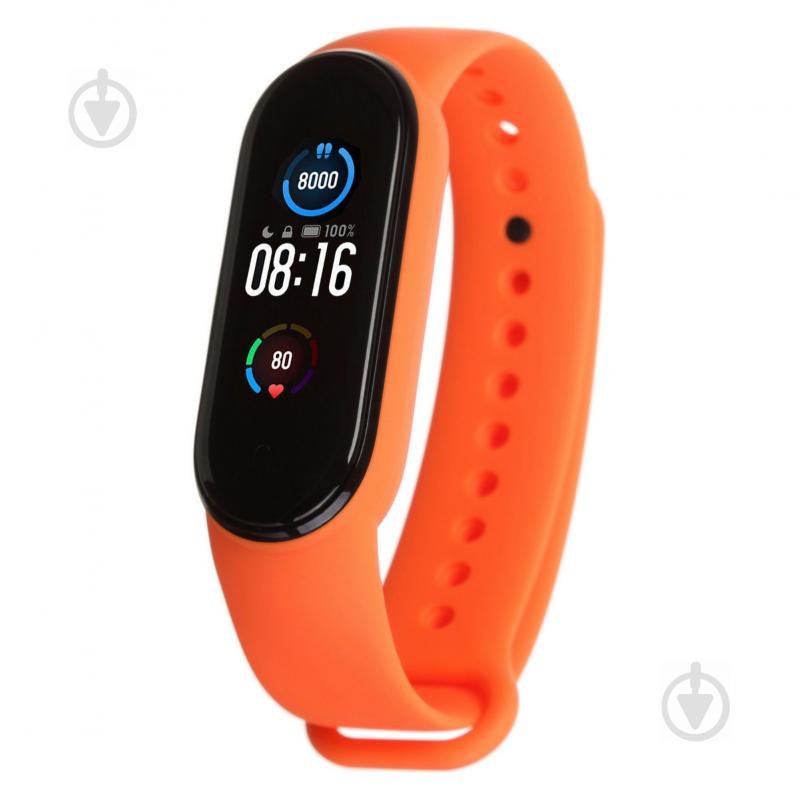 Ремінець для фітнес-браслета Armorstandart для Xiaomi Mi Band 6/5 Orange 56999 - фото 1