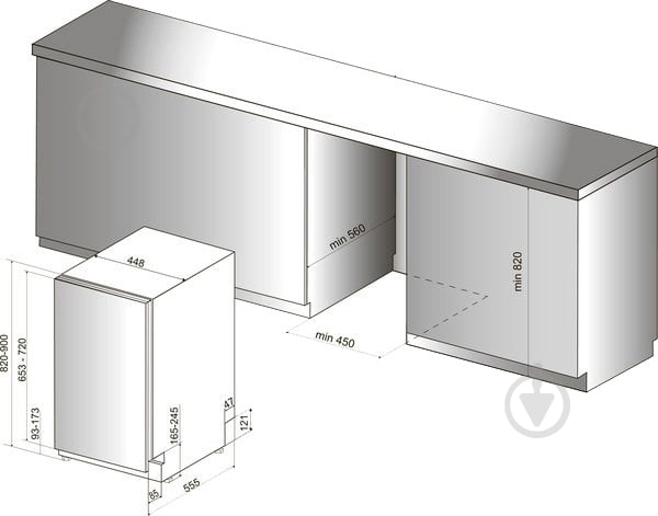 Посудомийна машина Indesit DSIE 2B10 - фото 13