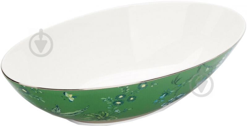 Салатник овальний Jasper Conran Chinoiserie Green 30,5х7 см 04600163 Wedgwood - фото 1