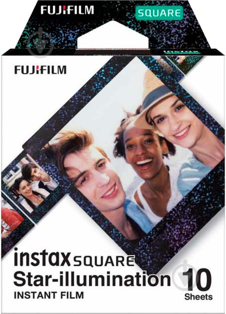 Фотобумага Fujifilm INSTAX SQUARE STAR ILLUMI (86х72мм 10шт) - фото 1