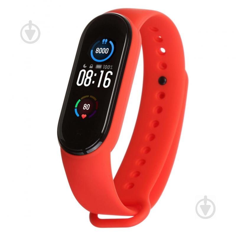 Ремешок для фитнес-браслета Armorstandart для Xiaomi Mi Band 6/5 Red 57005 - фото 1