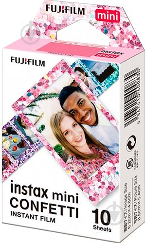 Фотобумага Fujifilm INSTAX MINI CONFETTI (54х86мм 10шт) - фото 2