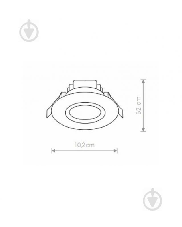 Светильник точечный Nowodvorski Helios Led 4000 К 5 Вт 4000 К белый 8992 - фото 2