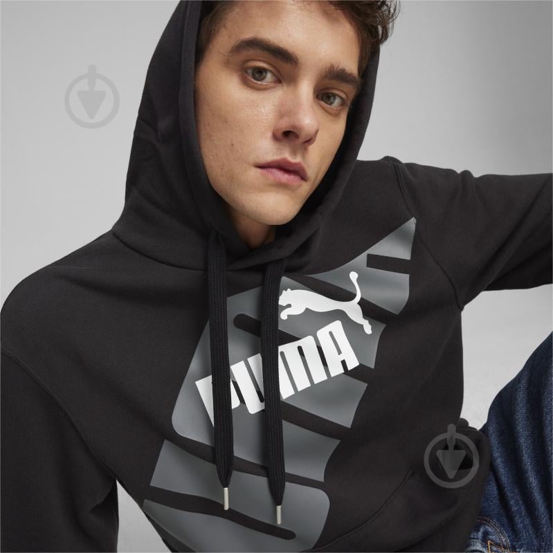 Джемпер Puma PUMA POWER GRAPHIC HOODIE TR 67896301 р.XL черный - фото 5