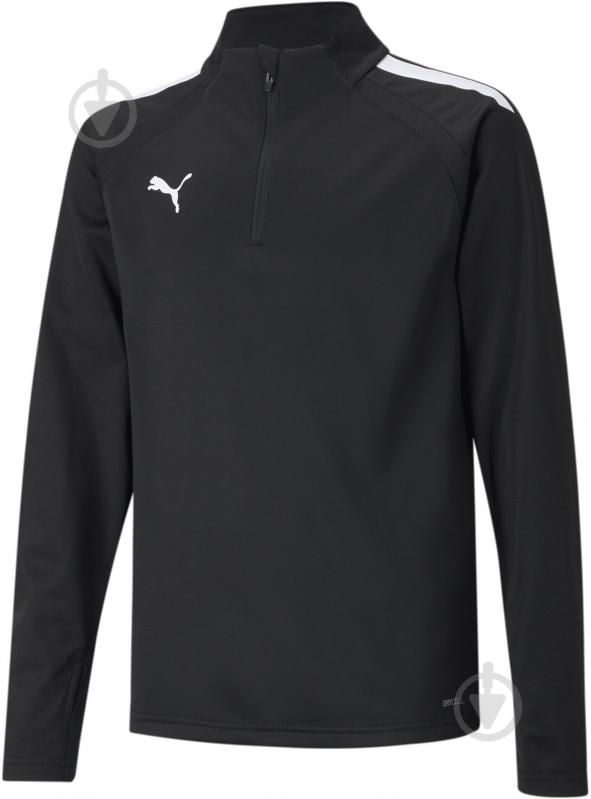 Джемпер Puma teamLIGA 1/4 Zip Top Jr 65723703 чорний - фото 1