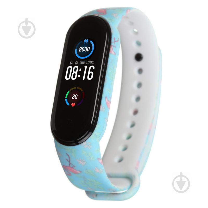 Ремінець для фітнес-браслета Armorstandart для Xiaomi Mi Band 6/5 Flamingo 57013 - фото 1