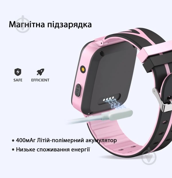 Смарт-годинник дитячий GoGPSme pink (K07PK) - фото 4