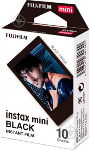 Фотопапір Fujifilm INSTAX MINI BLACK FRAME (54х86мм 10шт) - фото 1