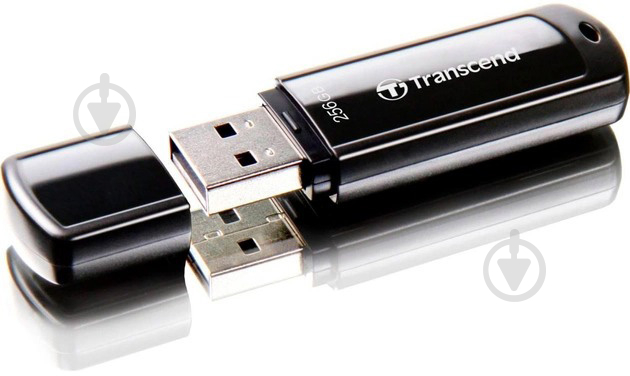 Флеш-память USB Transcend JetFlash 256 ГБ USB 3.1 black (TS256GJF700) - фото 3