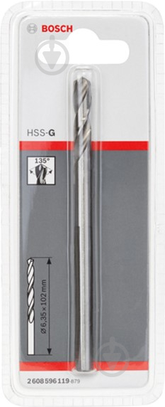 Свердло центруюче Bosch Standart HSS-G HSS Bi-metal 102 мм 2608596119 - фото 1