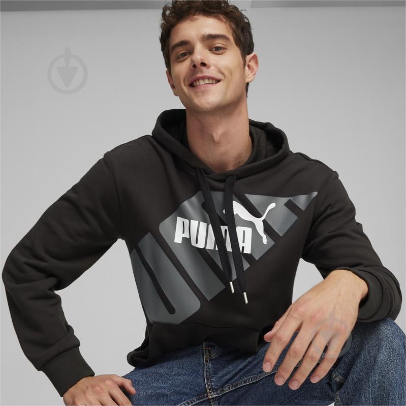 Джемпер Puma PUMA POWER GRAPHIC HOODIE TR 67896301 р.M чорний - фото 3