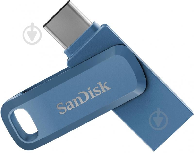 Флешпам'ять USB SanDisk Dual Drive Go 128 ГБ USB 3.1 USB Type-C blue (SDDDC3-128G-G46NB) - фото 2