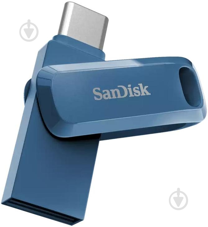 Флешпам'ять USB SanDisk Dual Drive Go 128 ГБ USB 3.1 USB Type-C blue (SDDDC3-128G-G46NB) - фото 4