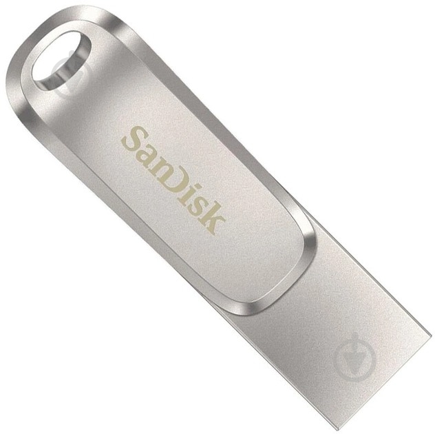 Флешпам'ять USB SanDisk Ultra Dual Luxe 256 ГБ USB 3.1 USB Type-C silver (SDDDC4-256G-G46) - фото 1