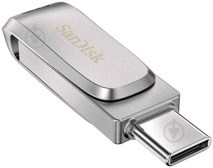 Флешпам'ять USB SanDisk Ultra Dual Luxe 256 ГБ USB 3.1 USB Type-C silver (SDDDC4-256G-G46) - фото 5