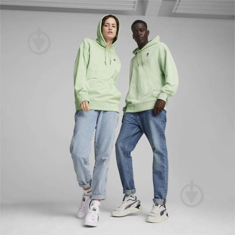 Джемпер Puma DOWNTOWN 180 HOODIE TR 62437689 р.L зелений - фото 3