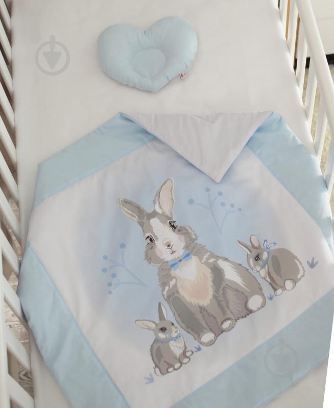 Кокон для новонароджених Baby Veres гніздечко Summer Bunny blue sky - фото 4