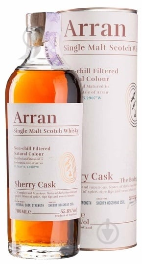 Виски Arran односолодовый "Arran Sherry Cask" тубус 0,7 л - фото 1