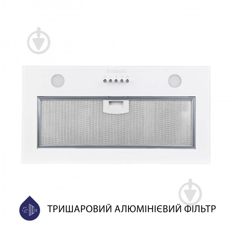 Вытяжка Minola HBI 5262 WH GLASS 700 LED полновстраиваемая - фото 2