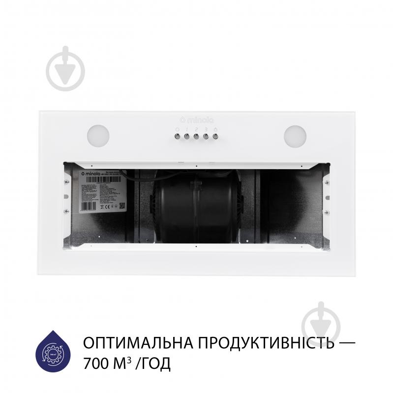 Вытяжка Minola HBI 5262 WH GLASS 700 LED полновстраиваемая - фото 3