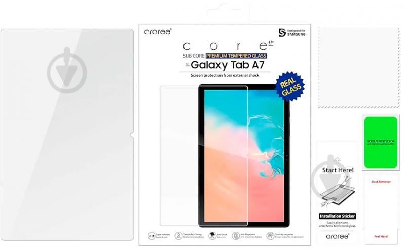 Защитное стекло Samsung TEMPERED GLASS для Galaxy Tab A7 (T505) (GP-TTT505KDATW) - фото 3