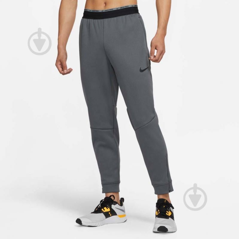 Брюки Nike PRO THERMA-FIT DD2122-068 р. M серый - фото 1