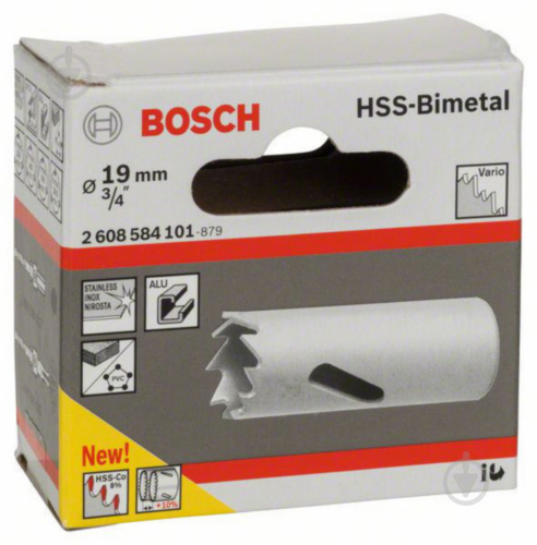 Коронка Bosch Standart HSS Bi-metal 19 мм 2608584101 - фото 2