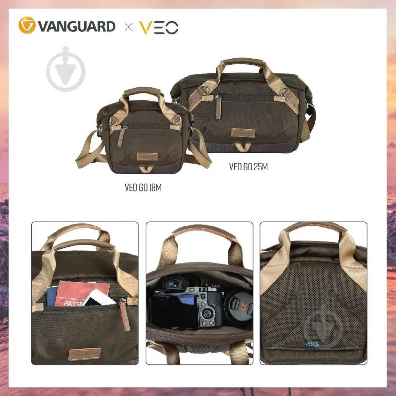 Сумка Vanguard VEO GO 25M Khaki-Green - фото 9 Сумка Vanguard VEO GO 25M Khaki-Green - фото 9