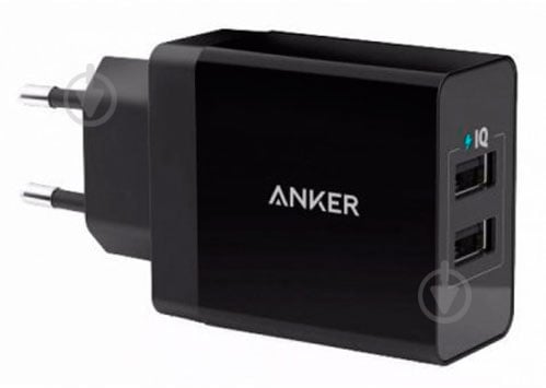 Сетевое зарядное устройство Anker PowerPort2 24W/4.8A+Micro USB cable V3 B2021L11 - фото 1