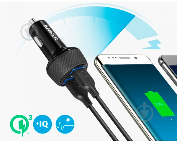 Автомобильное зарядное устройство Anker PowerDrive - 2 Quick Charge 3.0 Ports V3 - фото 7