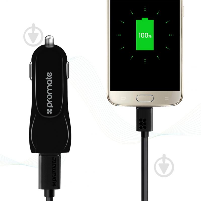 Зарядный комплект Promate CarKit-HM Black - фото 8 Зарядный комплект Promate CarKit-HM Black - фото 8