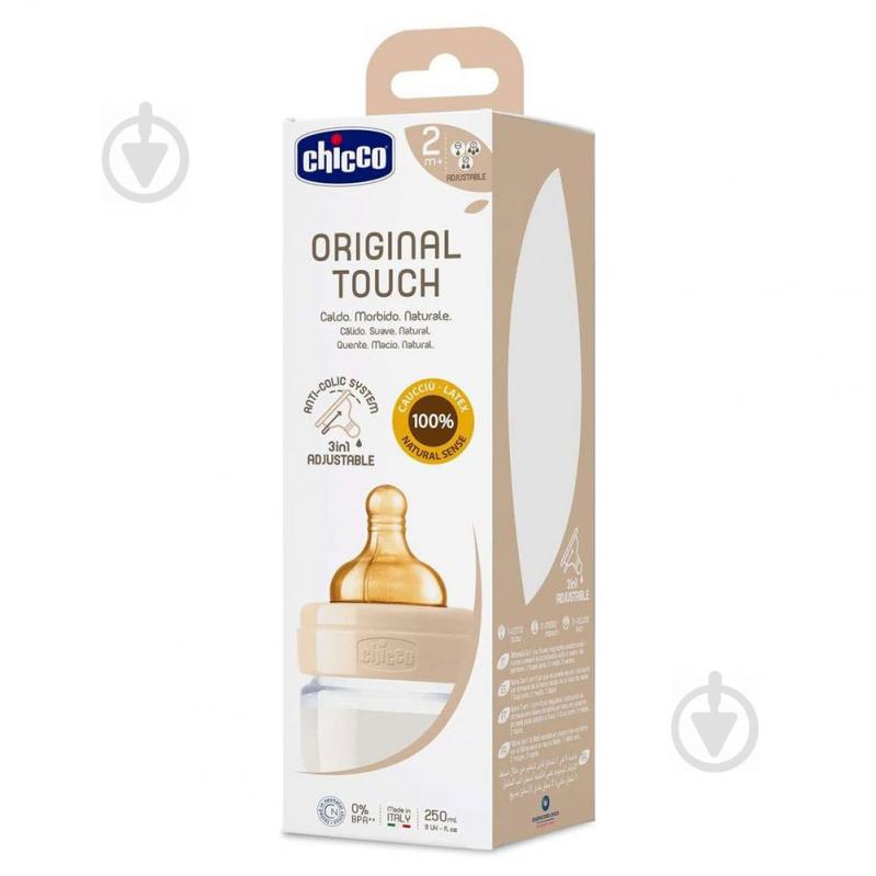 Пляшка дитяча Chicco Original Touch 250 мл от 2 місяців змінний потік 27624.30 - фото 3