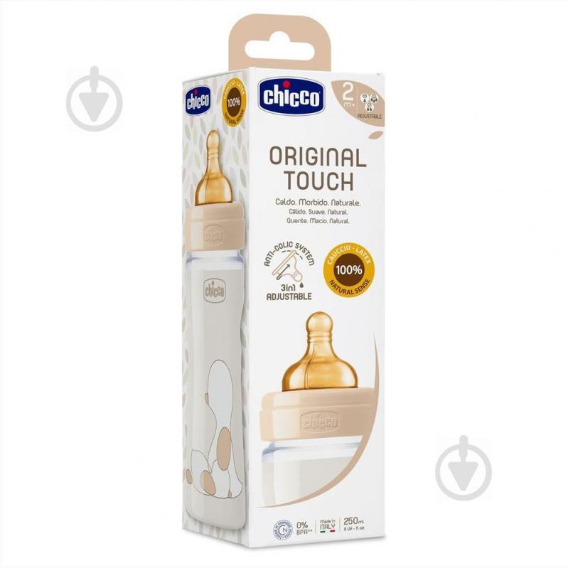 Пляшка дитяча Chicco Original Touch 250 мл от 2 місяців змінний потік 27624.30 - фото 2