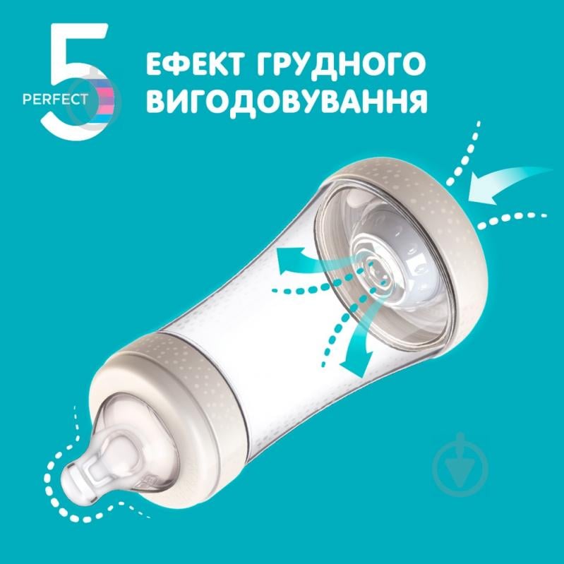 Бутылка детская Chicco Perfect 5" 150 мл от 0 месяцев медленный поток 20211.10.40 - фото 7