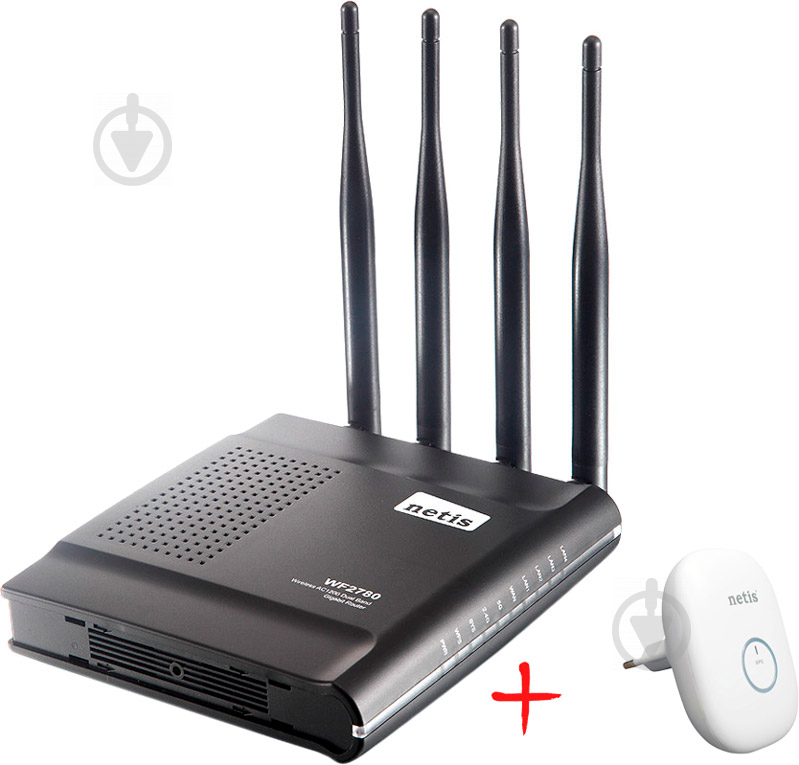 Wi-Fi-роутер Netis WF2780 + ретранслятор E1 - фото 1