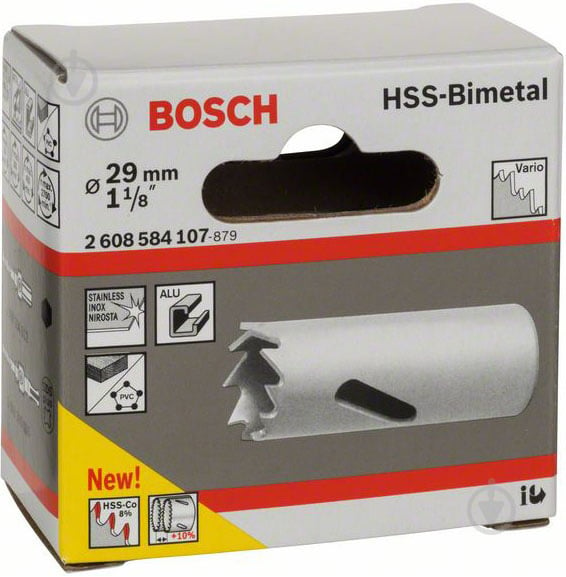 Коронка Bosch Standart HSS Bi-metal 29 мм 2608584107 - фото 2