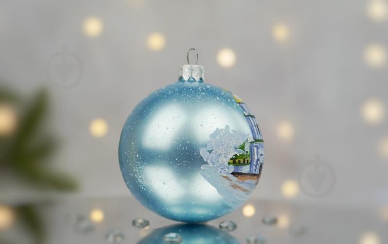 Куля ялинкова Михайлівський Золотоверхий Собор d 100 мм блакитний 4820001180343 - фото 3 Куля ялинкова Михайлівський Золотоверхий Собор d 100 мм блакитний 4820001180343 - фото 3