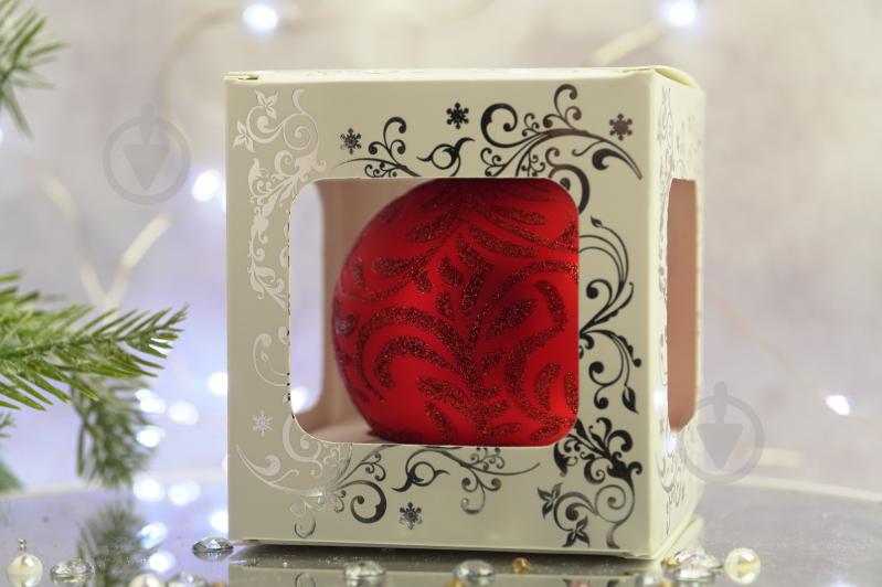 Куля ялинкова Снігова Королева d 85 мм червоний 4820001043129 - фото 4 Куля ялинкова Снігова Королева d 85 мм червоний 4820001043129 - фото 4