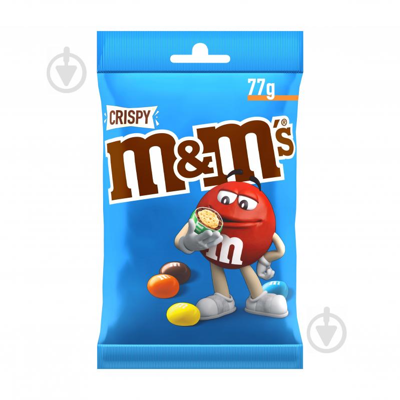 Драже M&M's с рисовыми криспами в шоколаде и глазури 75 г - фото 1