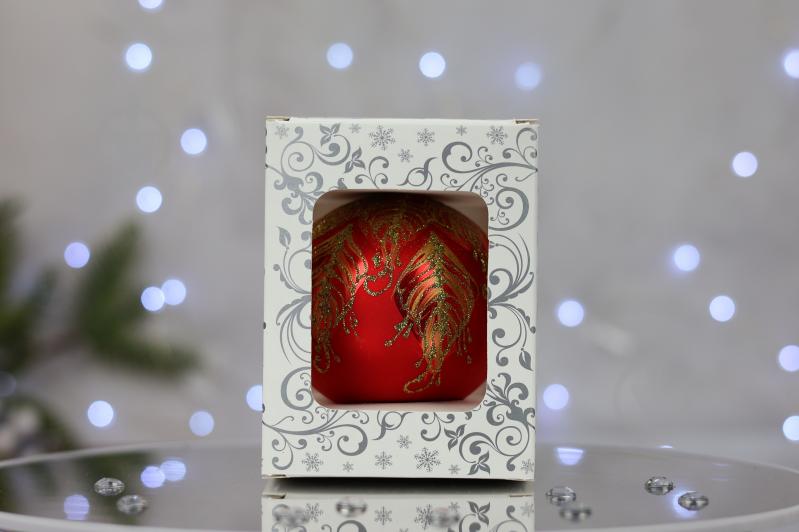 Куля ялинкова Фенікс d 85 мм червоний 4820001060935 - фото 6 Куля ялинкова Фенікс d 85 мм червоний 4820001060935 - фото 6