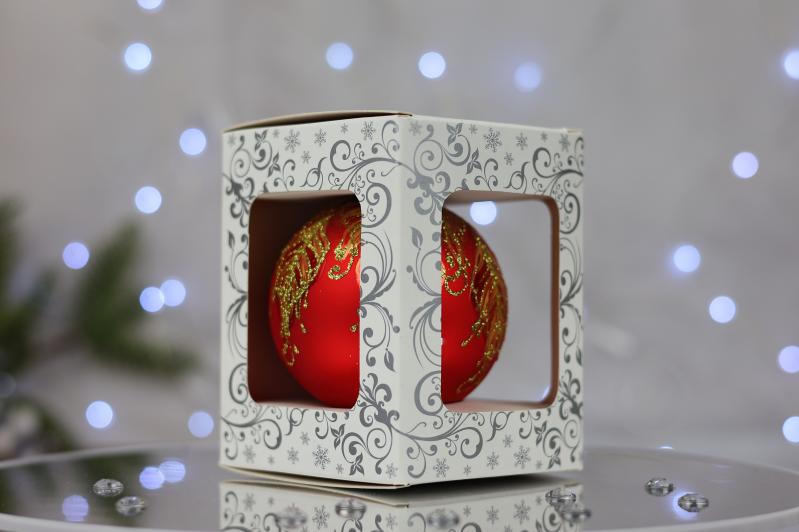 Куля ялинкова Фенікс d 85 мм червоний 4820001060935 - фото 5 Куля ялинкова Фенікс d 85 мм червоний 4820001060935 - фото 5