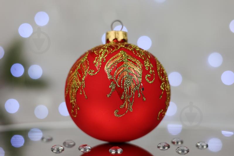 Куля ялинкова Фенікс d 85 мм червоний 4820001060935 - фото 3 Куля ялинкова Фенікс d 85 мм червоний 4820001060935 - фото 3