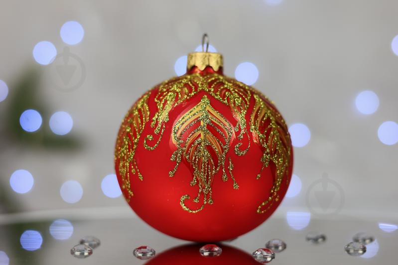 Куля ялинкова Фенікс d 85 мм червоний 4820001060935 - фото 4 Куля ялинкова Фенікс d 85 мм червоний 4820001060935 - фото 4