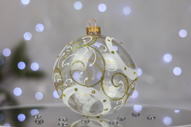 Куля ялинкова Чотири кола геометрія d 100 мм прозорий 4820001024074 - фото 2 Куля ялинкова Чотири кола геометрія d 100 мм прозорий 4820001024074 - фото 2