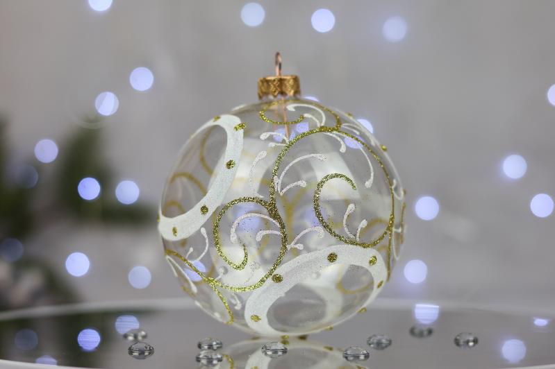 Куля ялинкова Чотири кола геометрія d 100 мм прозорий 4820001024074 - фото 3 Куля ялинкова Чотири кола геометрія d 100 мм прозорий 4820001024074 - фото 3