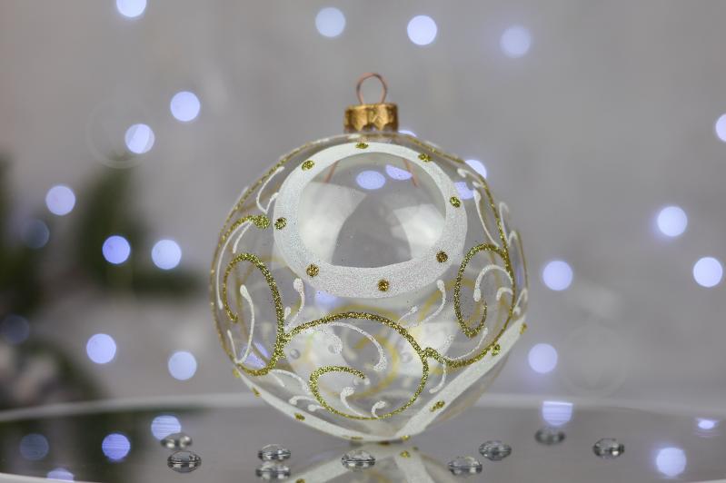 Куля ялинкова Чотири кола геометрія d 100 мм прозорий 4820001024074 - фото 4 Куля ялинкова Чотири кола геометрія d 100 мм прозорий 4820001024074 - фото 4