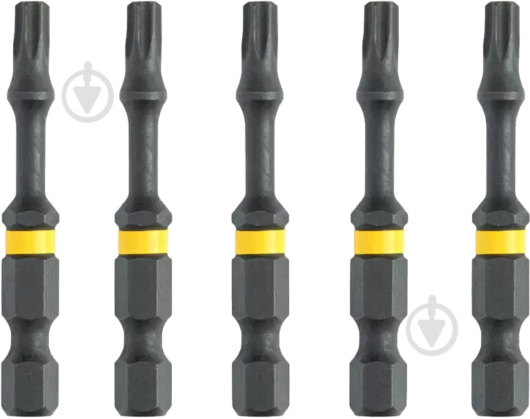 Набор бит DeWalt Impact Torsion Torx T15 L=50 мм 5 шт. DT7394T - фото 1