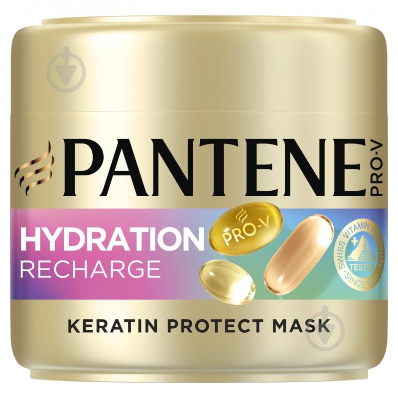 Маска Pantene Pro-V Hydration Recharge с кератином 300 мл - фото 1